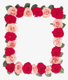 Floral Frame Png - Рамка Розы Пнг, Transparent Png, Transparent PNG
