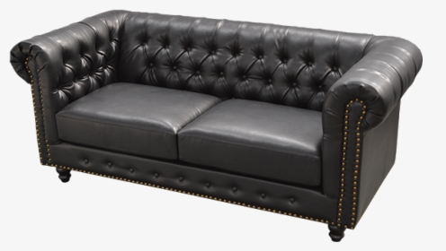 Chesterfield Sofa Black - Studio Couch, HD Png Download, Transparent PNG