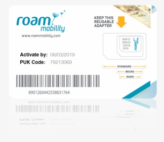Roam Mobility Sim Card Canada, HD Png Download, Transparent PNG