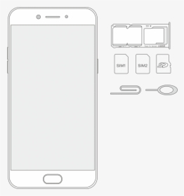Image - Insert Sim In Oppo A3s, HD Png Download, Transparent PNG