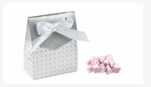 12 X Silver Tent Favor Boxes With Ribbon, Sweets And - Box, HD Png Download, Transparent PNG