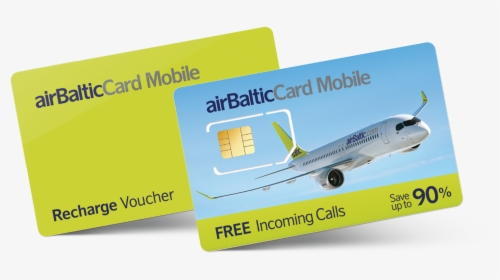 Prepaid Data Sim Card Wiki - Airbaltic Card Mobile, HD Png Download, Transparent PNG
