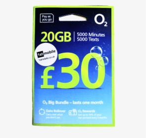 Free O2 Big Bundle Pay As You Go Sim Cards, Now With - General Supply, HD Png Download, Transparent PNG