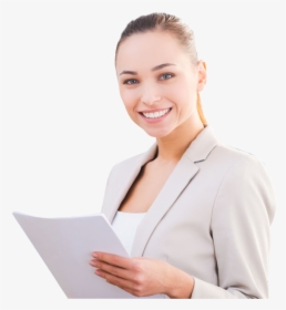 Beautiful Smiling With Tablet - Beautiful Women Png, Transparent Png, Transparent PNG