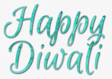Happy Diwali Text Png Pic - Calligraphy, Transparent Png, Transparent PNG