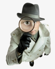 Welcome To Indian Lady Detective - Man With Magnifying Glass, HD Png Download, Transparent PNG