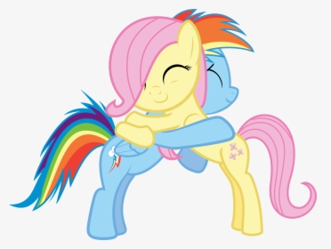 Mlp Filly Fluttershy And Rainbow Dash, HD Png Download, Transparent PNG