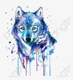 Abstract Wolf Clipart - Wolf Drawing Png, Transparent Png, Transparent PNG