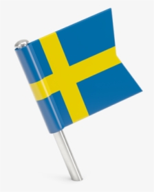 Square Flag Pin - Sweden Flag Icon Png, Transparent Png, Transparent PNG