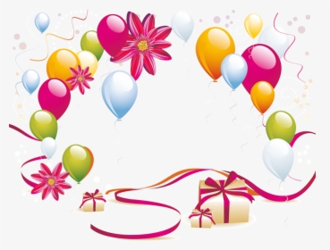Photoshop Clipart Balloons - Birthday Frame Without Background, HD Png Download, Transparent PNG