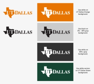Correct Colors For The Ut Dallas Logo - Ut Dallas Logo Png, Transparent Png, Transparent PNG