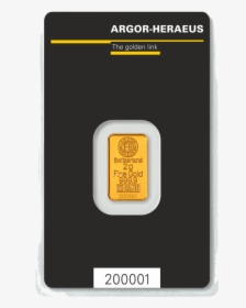 0 Gram Fine Gold Bar - Argor Heraeus 5g Gold, HD Png Download, Transparent PNG
