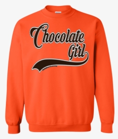 Chocolate Girl Sweatshirt - Orange Illinois Crewneck Sweatshirt, HD Png Download, Transparent PNG