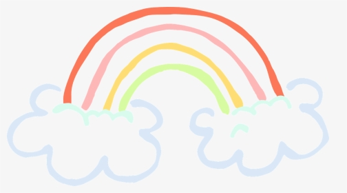 Transparent Famous Clipart - Clouds And Rainbow Png, Png Download, Transparent PNG