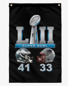 Super Bowl 52 Final Score Silver Text Subwf Sublimated - Graphic Design, HD Png Download, Transparent PNG