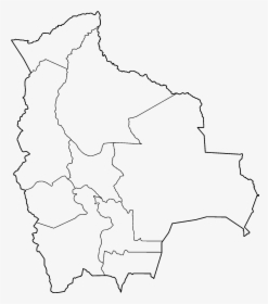 Bolivia Departments Blank - Blank Political Map Of Bolivia, HD Png Download, Transparent PNG