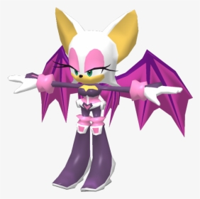 Download Zip Archive - Sonic Heroes Rouge Model, HD Png Download, Transparent PNG