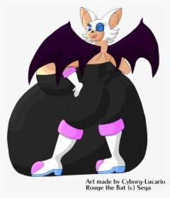 Big Rouge - Sonic Characters With Thick Boobs, HD Png Download, Transparent PNG