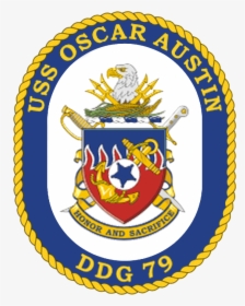 Uss Oscar Austin Ddg-79 Crest - Uss Forrest Sherman Crest, HD Png Download, Transparent PNG