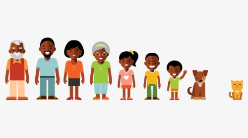 Deconstructing Stigma - Cartoon Family Members African American, HD Png Download, Transparent PNG