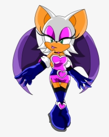 Rouge The Sexy Spy - Sonic Rouge The Bat Drawings, HD Png Download, Transparent PNG