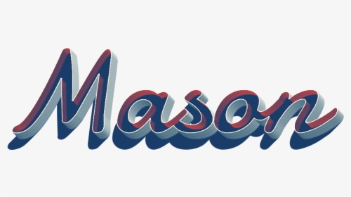 Mason 3d Letter Png Name - Graphic Design, Transparent Png, Transparent PNG