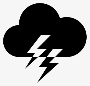 Thunder And Lightning Icon, HD Png Download, Transparent PNG