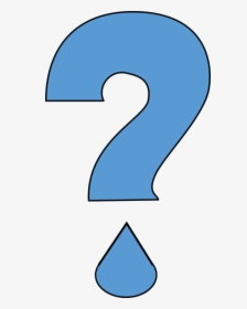 Blue,angle,area - Water With A Question Mark, HD Png Download, Transparent PNG