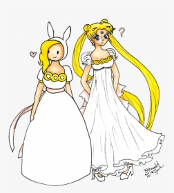 413 - Adventure Time Fionna Dress Sailor Moon, HD Png Download, Transparent PNG