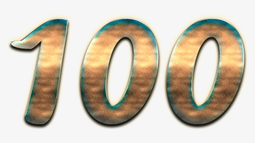 100 Number Design Png - 100 Number Design, Transparent Png, Transparent PNG