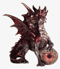 Standing Red Dragonet With Eye Statue - Dragon, HD Png Download, Transparent PNG