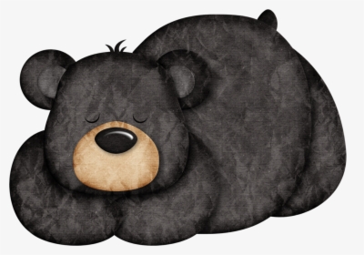 Cartoon Black Bear Clipart, HD Png Download, Transparent PNG