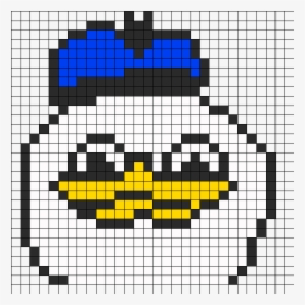 Uncle Dolan Perler Bead Pattern / Bead Sprite - Straw Hat Luffy Pixel, HD Png Download, Transparent PNG