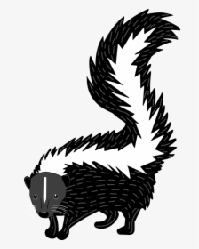 Skunk Clipart Woodland Creature - Illustration, HD Png Download, Transparent PNG