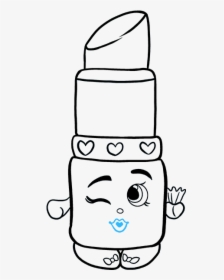 How To Draw Lippy Lips From Shopkins - Easy Shopkins To Draw, HD Png Download, Transparent PNG