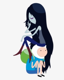 Marceline And Finn - Marceline Images Of Finn From Adventure Time, HD Png Download, Transparent PNG