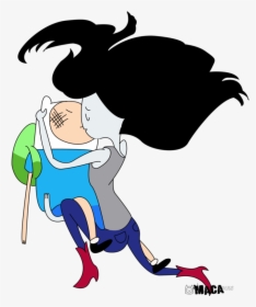 Finn And Marceline Kissing Pictures To Pin On Pinterest - Finn Kiss Marceline, HD Png Download, Transparent PNG