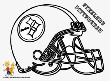 Eagles Helmet Coloring Page, HD Png Download, Transparent PNG
