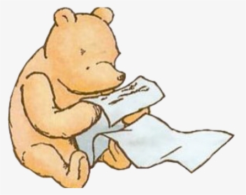 Winnie The Pooh Clipart Classic - Classic Winnie The Pooh Reading, HD Png Download, Transparent PNG