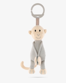 Grey Knitted Hanging Monkey Toy - Matchstick Monkey Knitted, HD Png Download, Transparent PNG