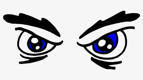 Clip Art Angry Eyes - Angry Eyes Clip Art, HD Png Download, Transparent PNG