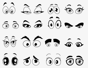 Cartoon Eye Clip Art - Cartoon Eyes Coloring Pages, HD Png Download, Transparent PNG