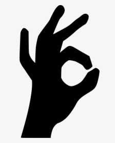 Ok Okay Good Well Done Fingers - Ok Finger Icon Png, Transparent Png, Transparent PNG