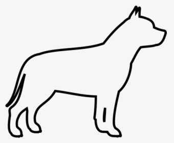 Outline Of A Pitbull, HD Png Download, Transparent PNG