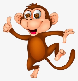 Monkey Cartoon Clip Art - Cartoon Monkey, HD Png Download, Transparent PNG