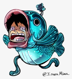 Here S My Latest Masterpiece, A Crying Fish Luffy For - Fish Luffy, HD Png Download, Transparent PNG