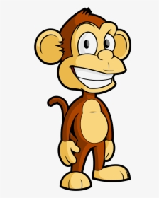 Hanging Monkey Clipart Free Images - Cartoon Monkey Vector Png, Transparent Png, Transparent PNG
