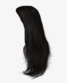 Mens Hair Png - Long Black Hair Png, Transparent Png, Transparent PNG