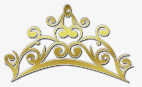 Cinderella Clipart Tiara - Gold Princess Crown Transparent Background, HD Png Download, Transparent PNG