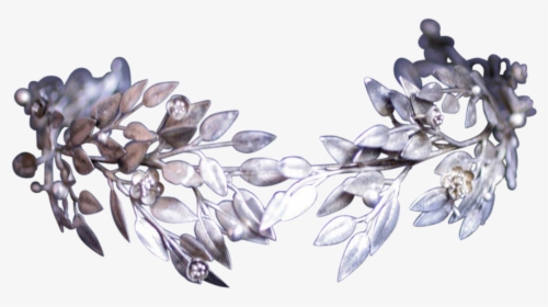 Transparent Leaf Crown Png - Silver Flower Crown Png, Png Download, Transparent PNG